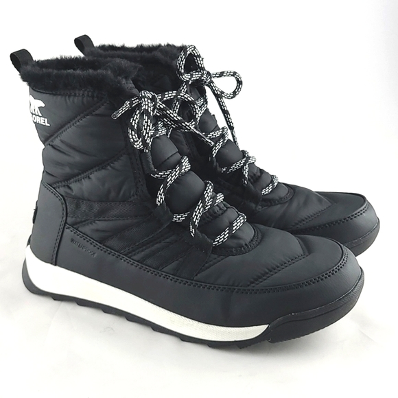 SOREL Women's Whitney II Short Winter Boots Waterproof Lace Up Black Size 8 - Picture 2 of 15